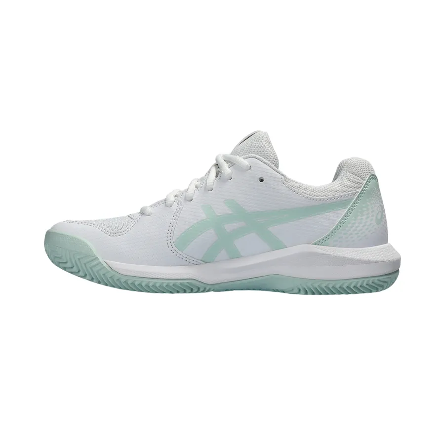 Asics women's clay court tennis shoe Gel Dedicate 8 Clay 1042A255-102 white