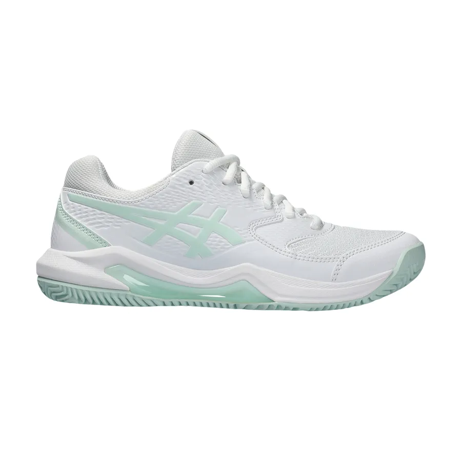 Asics women's clay court tennis shoe Gel Dedicate 8 Clay 1042A255-102 white