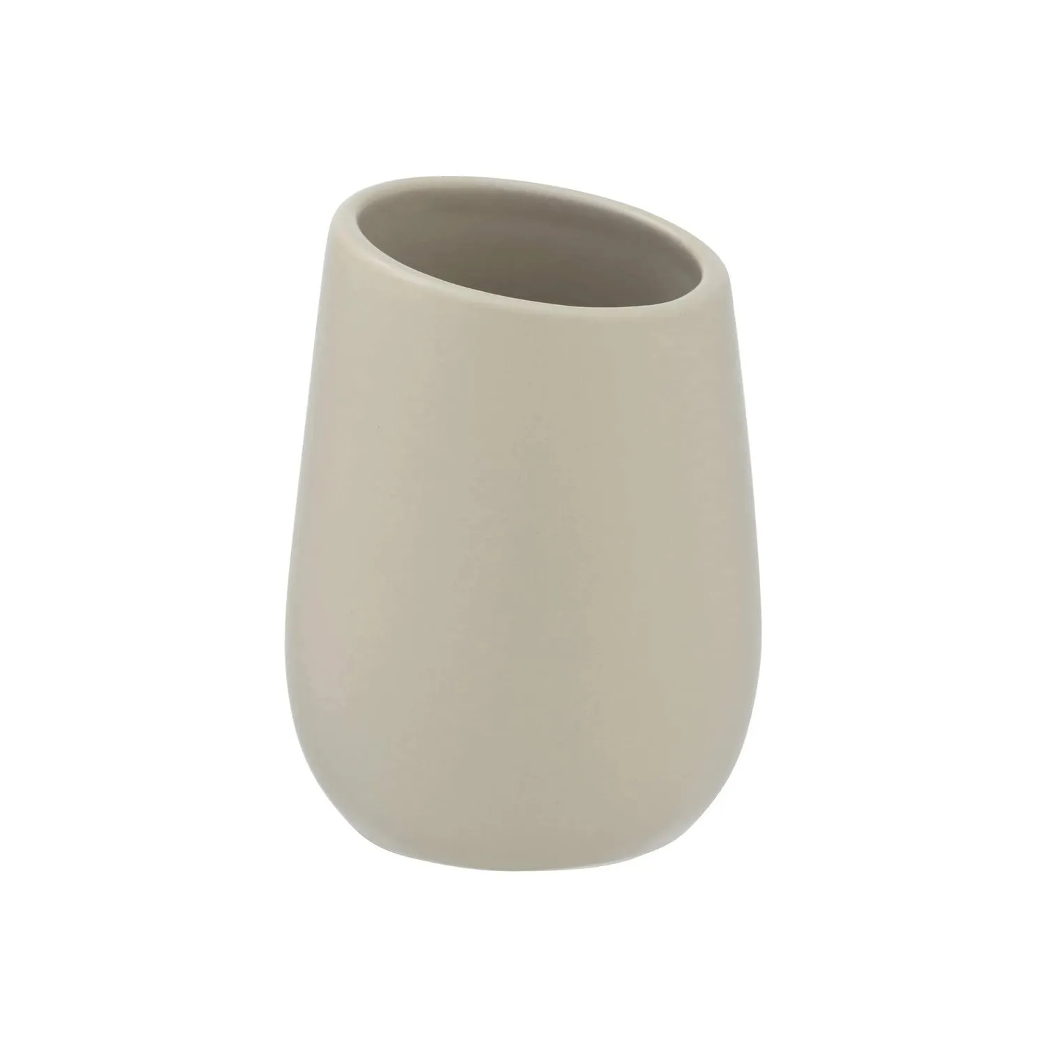 Bicchiere Porta Spazzolino Ceramica Badi Beige