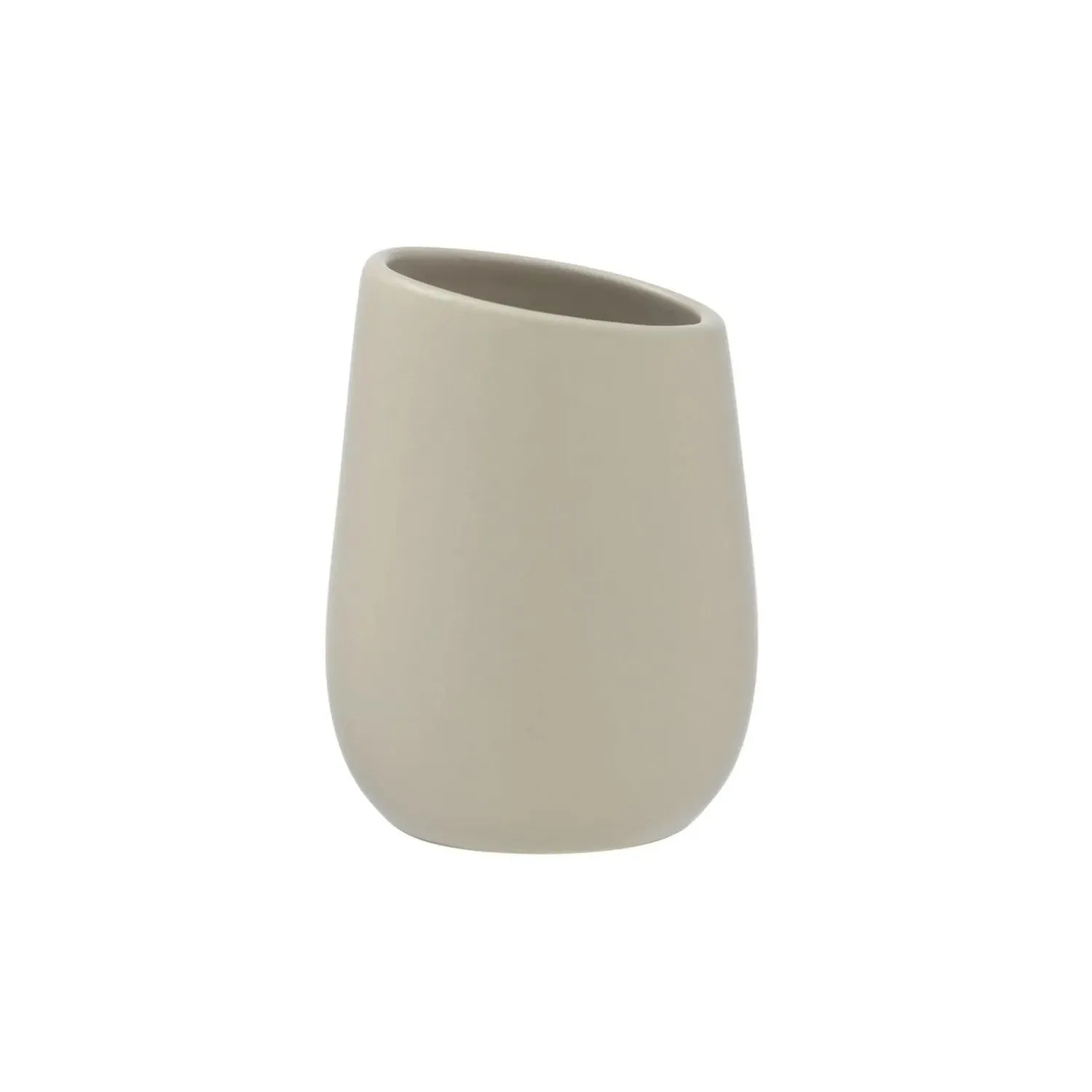 Bicchiere Porta Spazzolino Ceramica Badi Beige