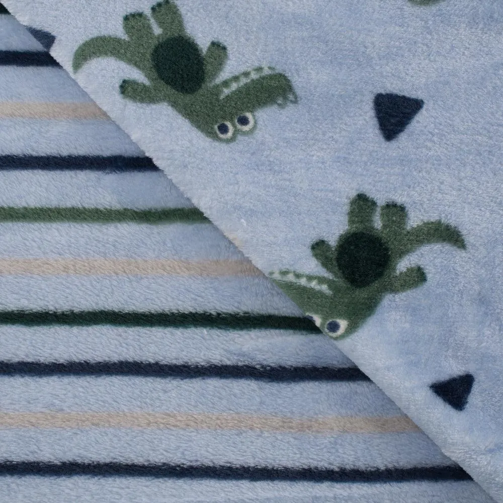 Crocodile Double Face Cuddle Fleece Fabric