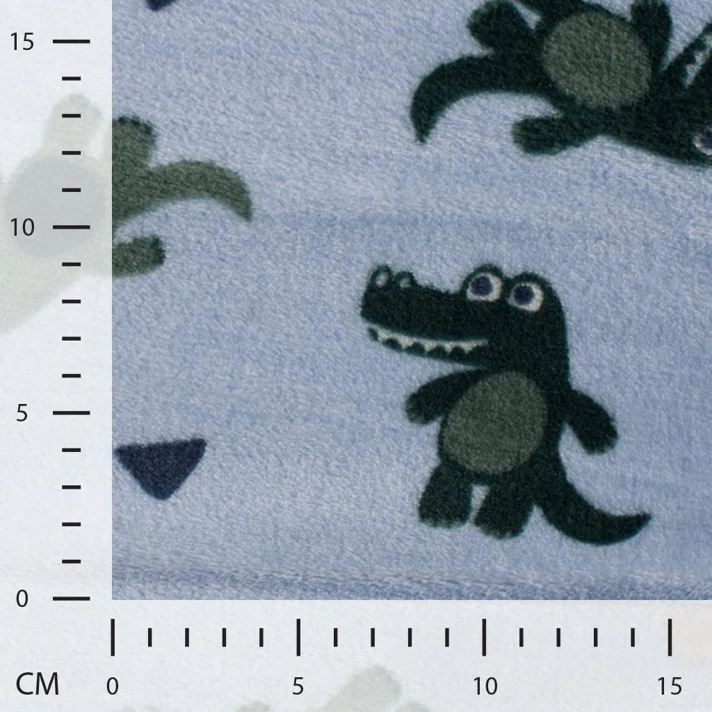 Crocodile Double Face Cuddle Fleece Fabric