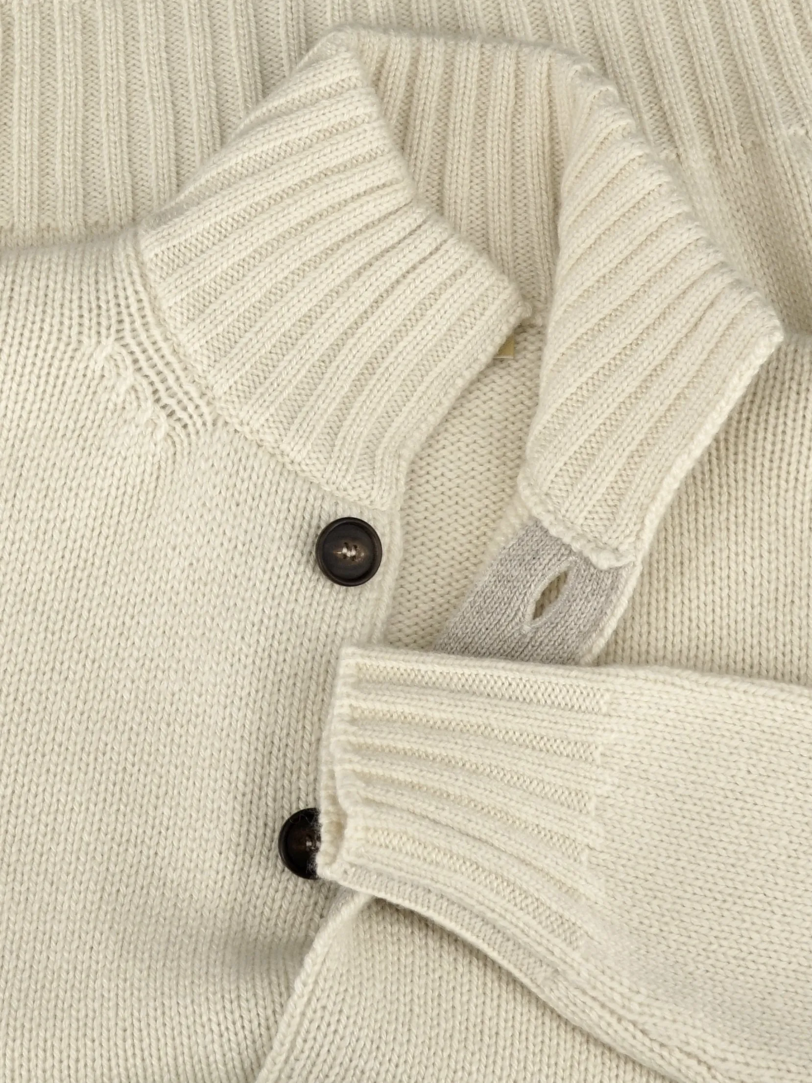 Giacca Bottoni Panna 100% Cashmere