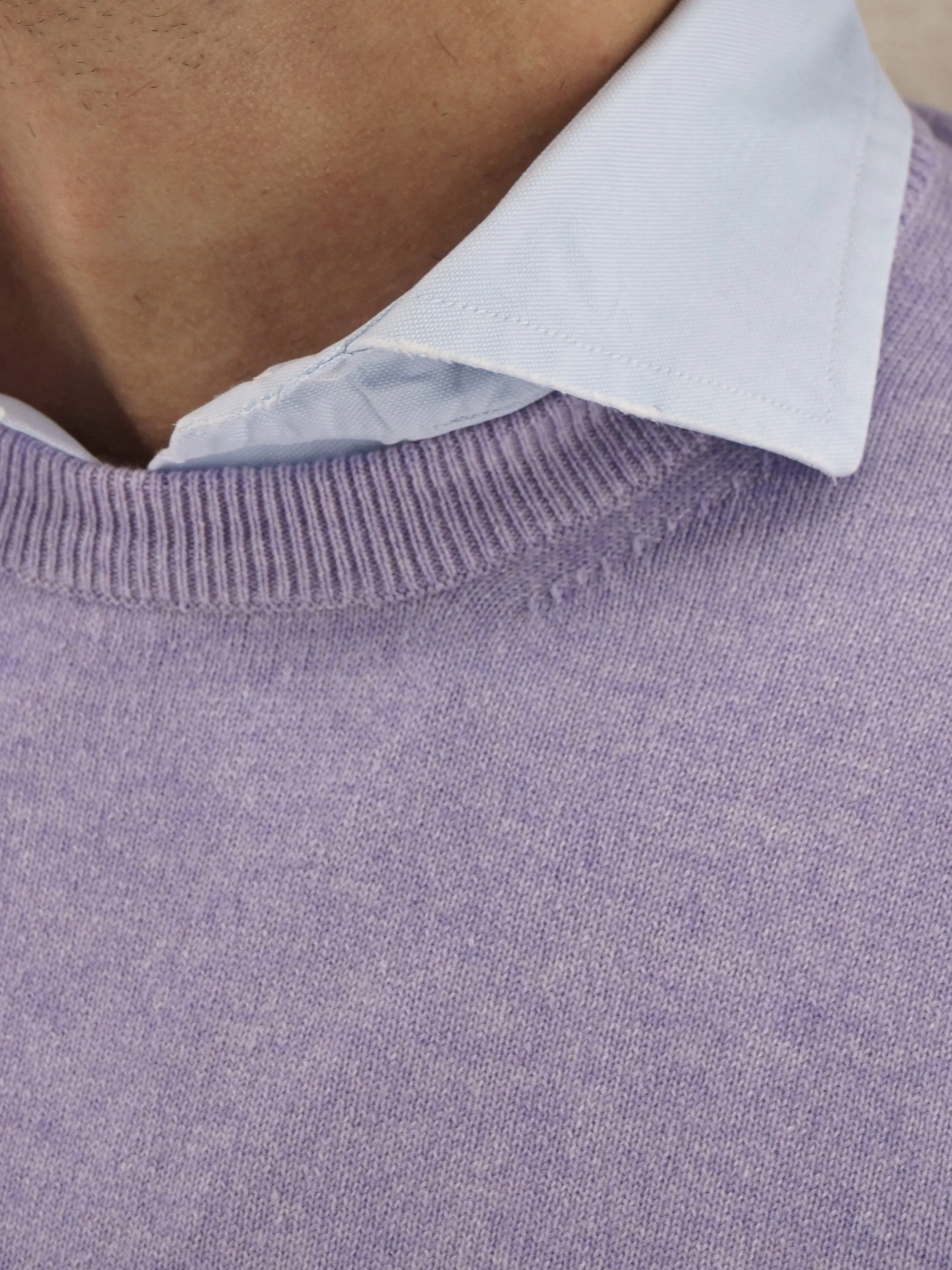 Girocollo Classic Lavandula 100% Cashmere