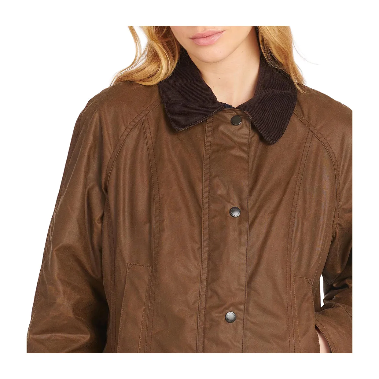 Giubbino Donna Barbour Beadnell Wax Marrone Chiaro