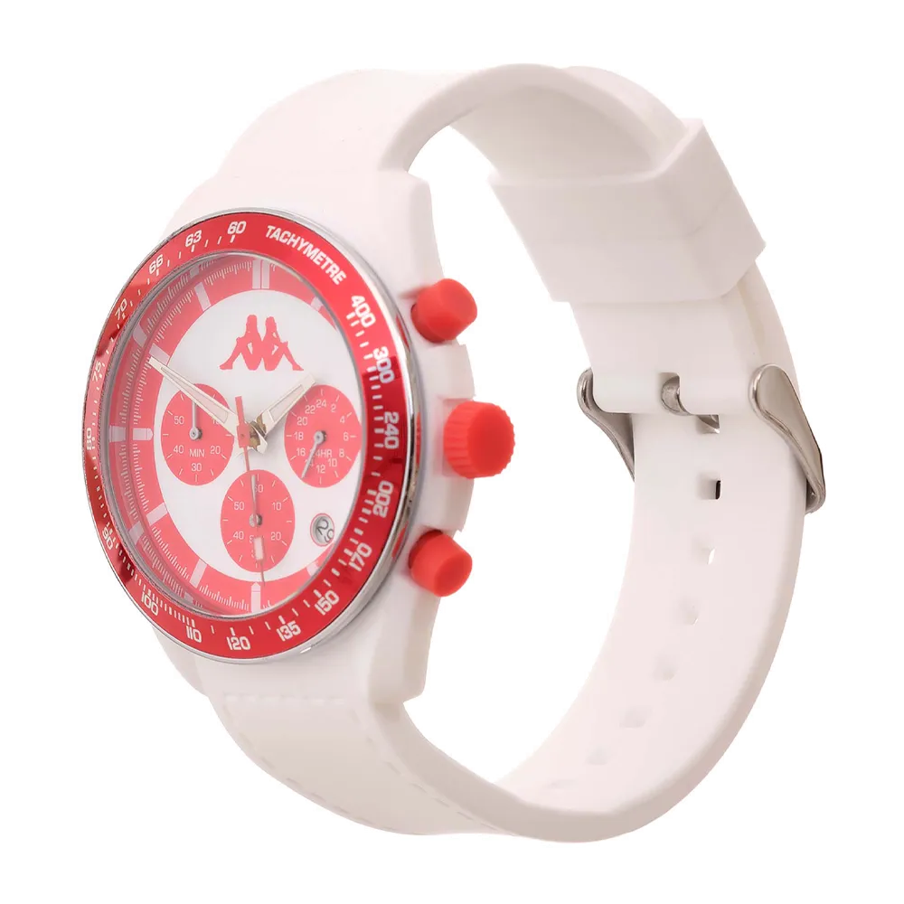 Kappa Rush Bianco e Rosso - 45 mm