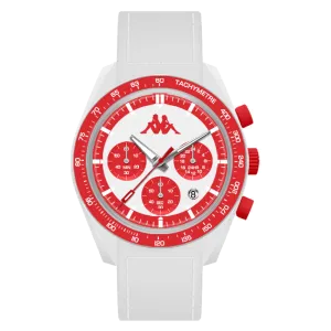 Kappa Rush Bianco e Rosso - 45 mm