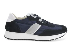 Melluso uomo sneakers in tessuto e camoscio