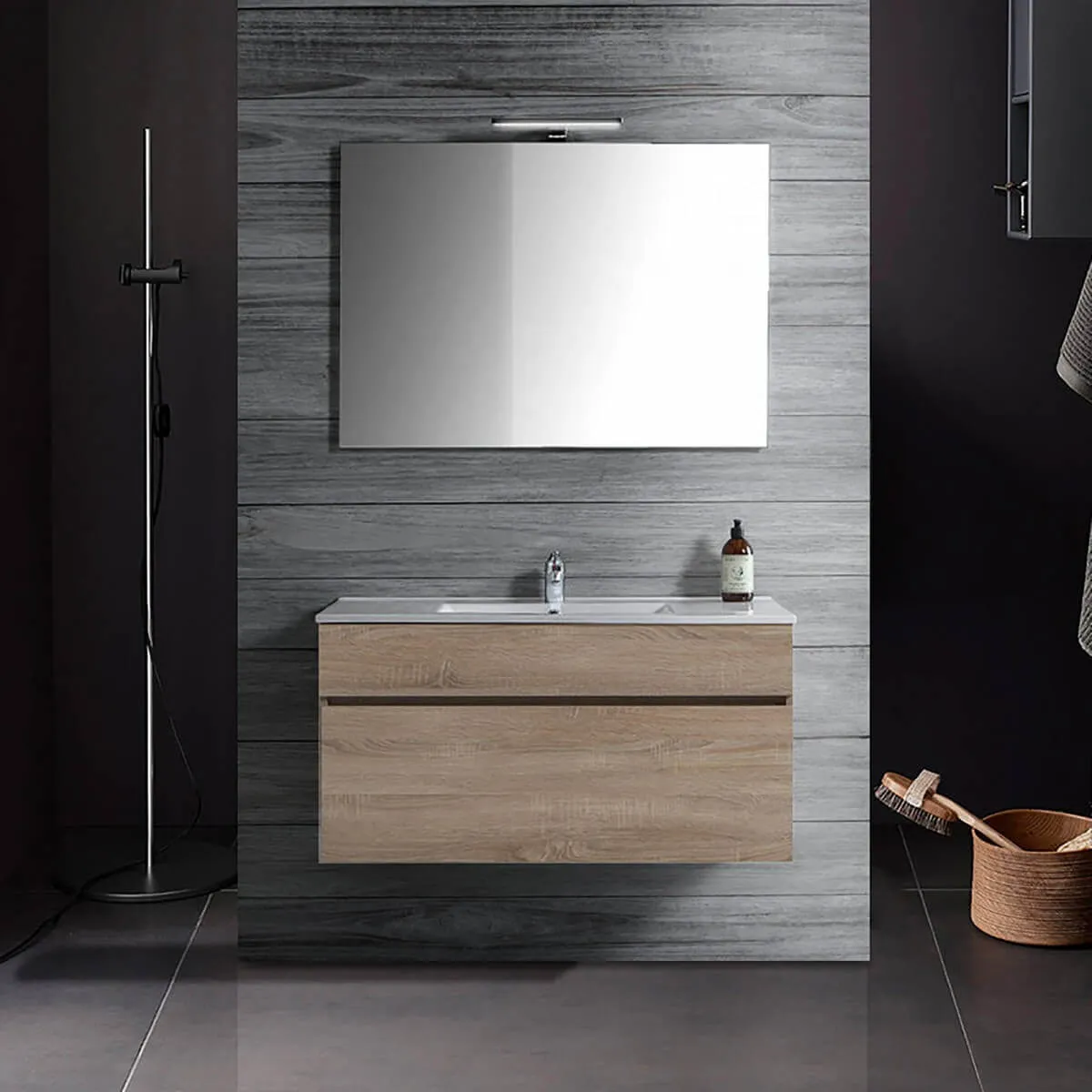 Mobile Bagno Sospeso Con Lavabo Integrato