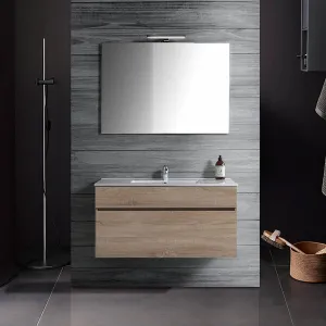 Mobile Bagno Sospeso Con Lavabo Integrato