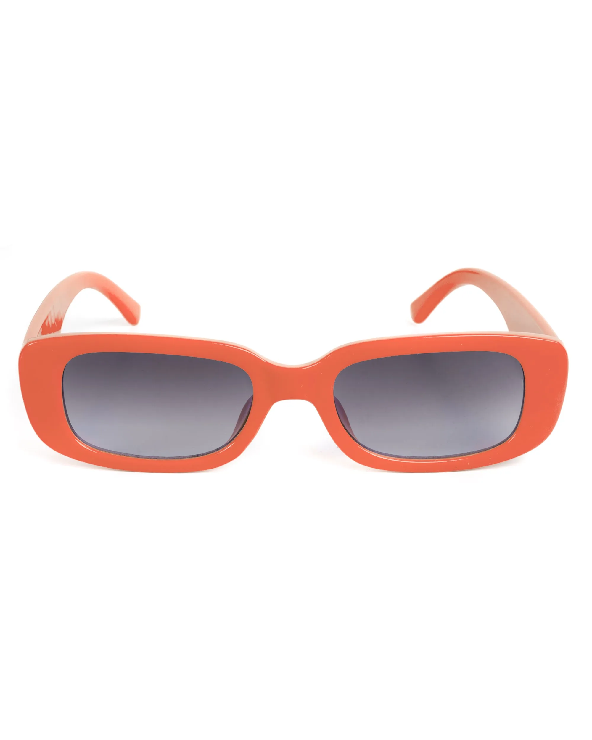 Occhiali da Sole Uomo Donna Unisex Casual Sunglasses Lenti Nero Squadrate Arancio GIOSAL-OC1064A