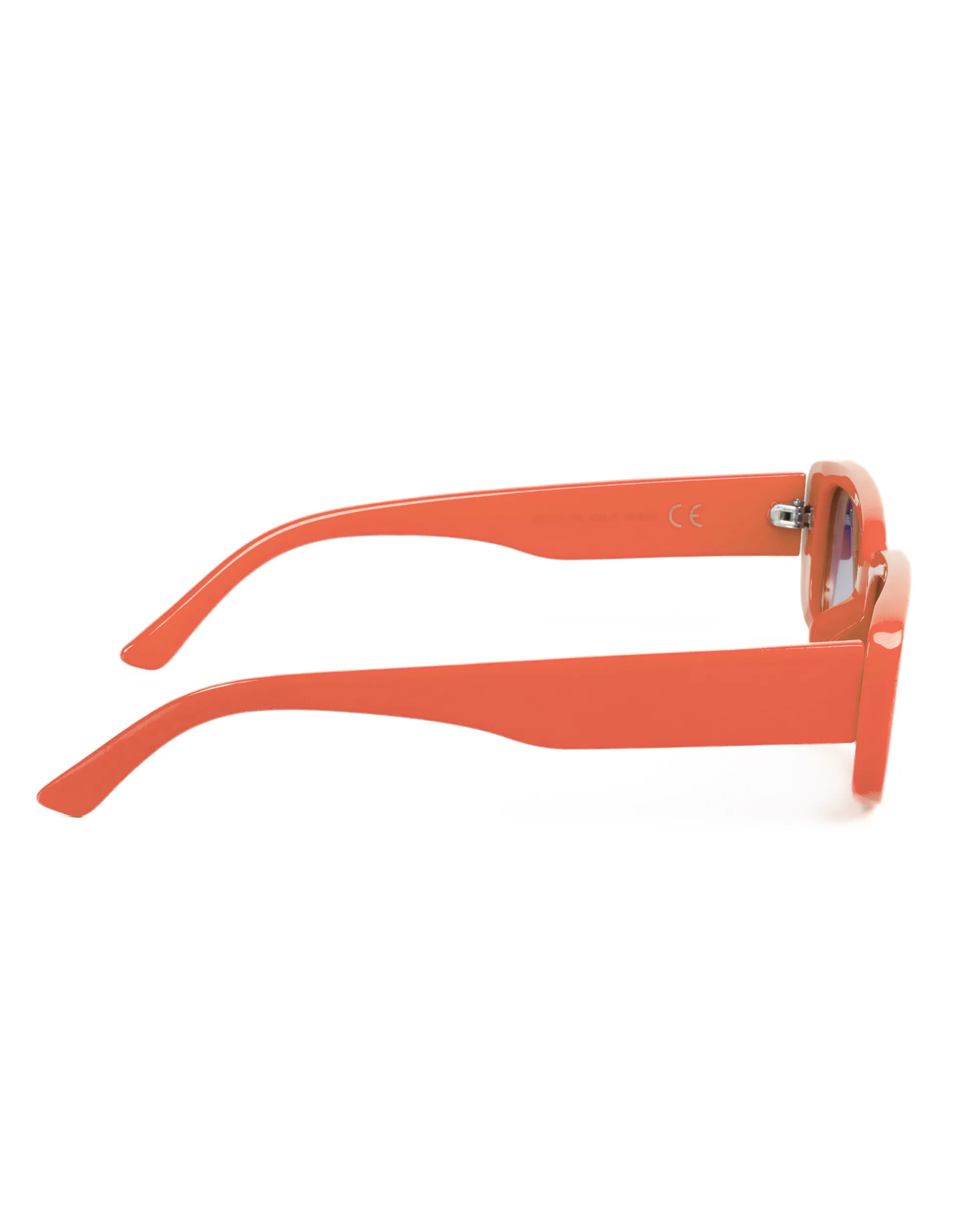 Occhiali da Sole Uomo Donna Unisex Casual Sunglasses Lenti Nero Squadrate Arancio GIOSAL-OC1064A