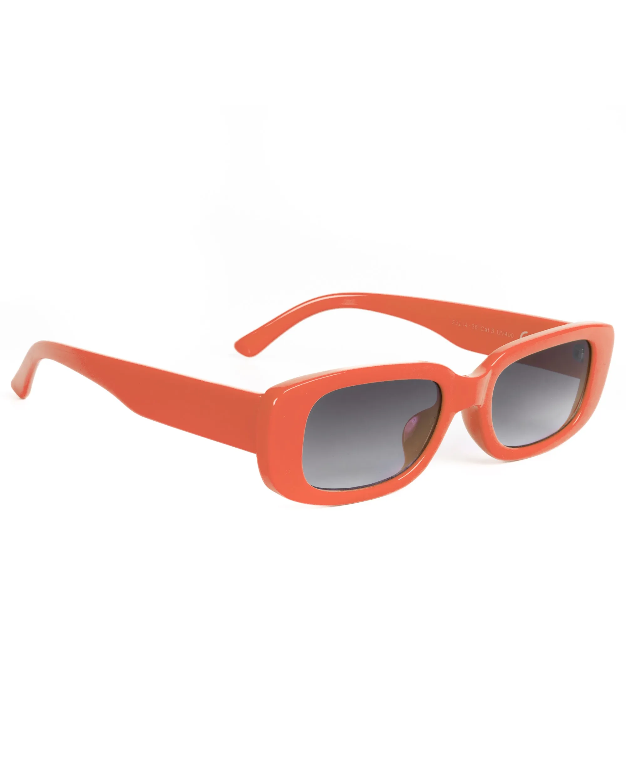 Occhiali da Sole Uomo Donna Unisex Casual Sunglasses Lenti Nero Squadrate Arancio GIOSAL-OC1064A