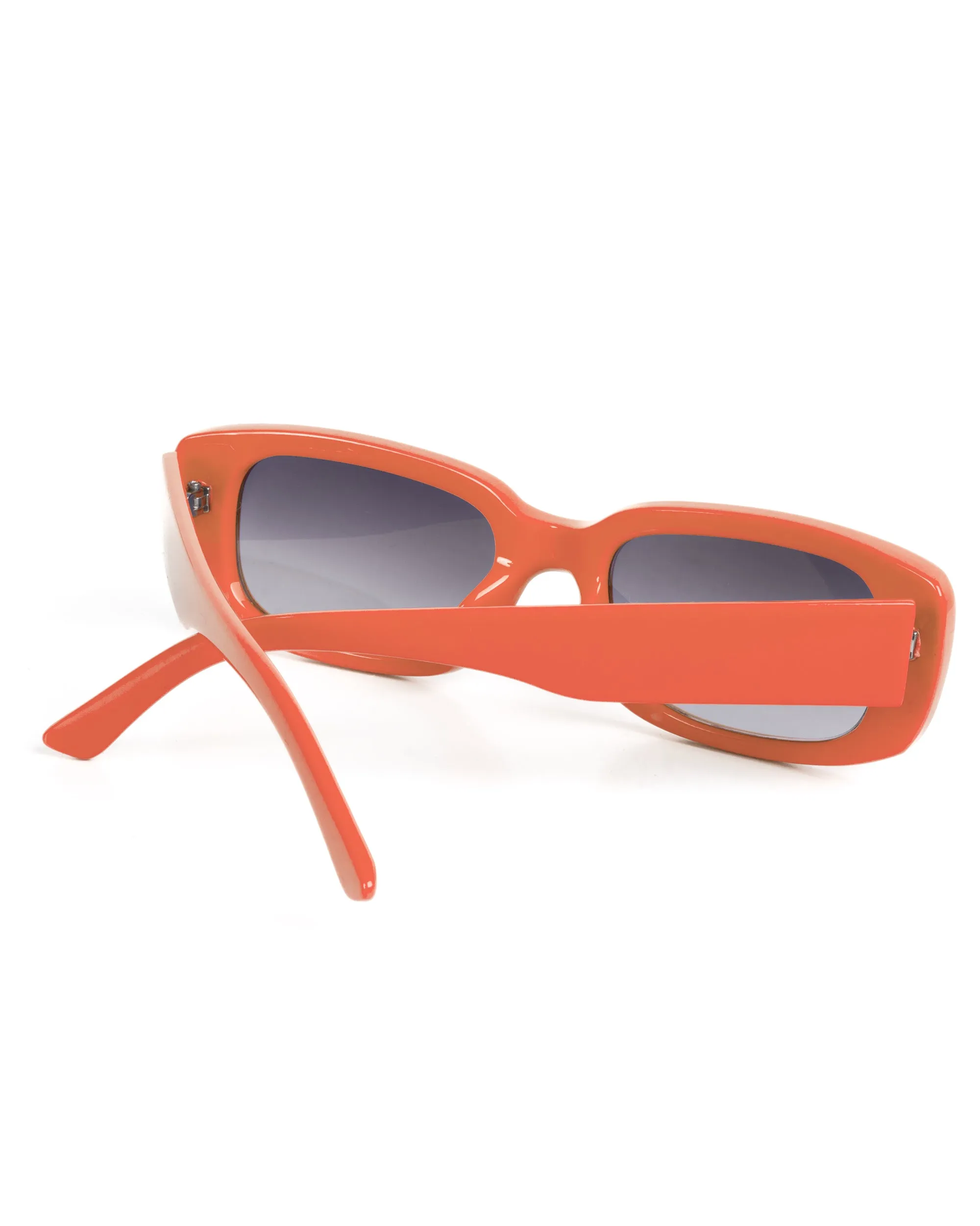 Occhiali da Sole Uomo Donna Unisex Casual Sunglasses Lenti Nero Squadrate Arancio GIOSAL-OC1064A