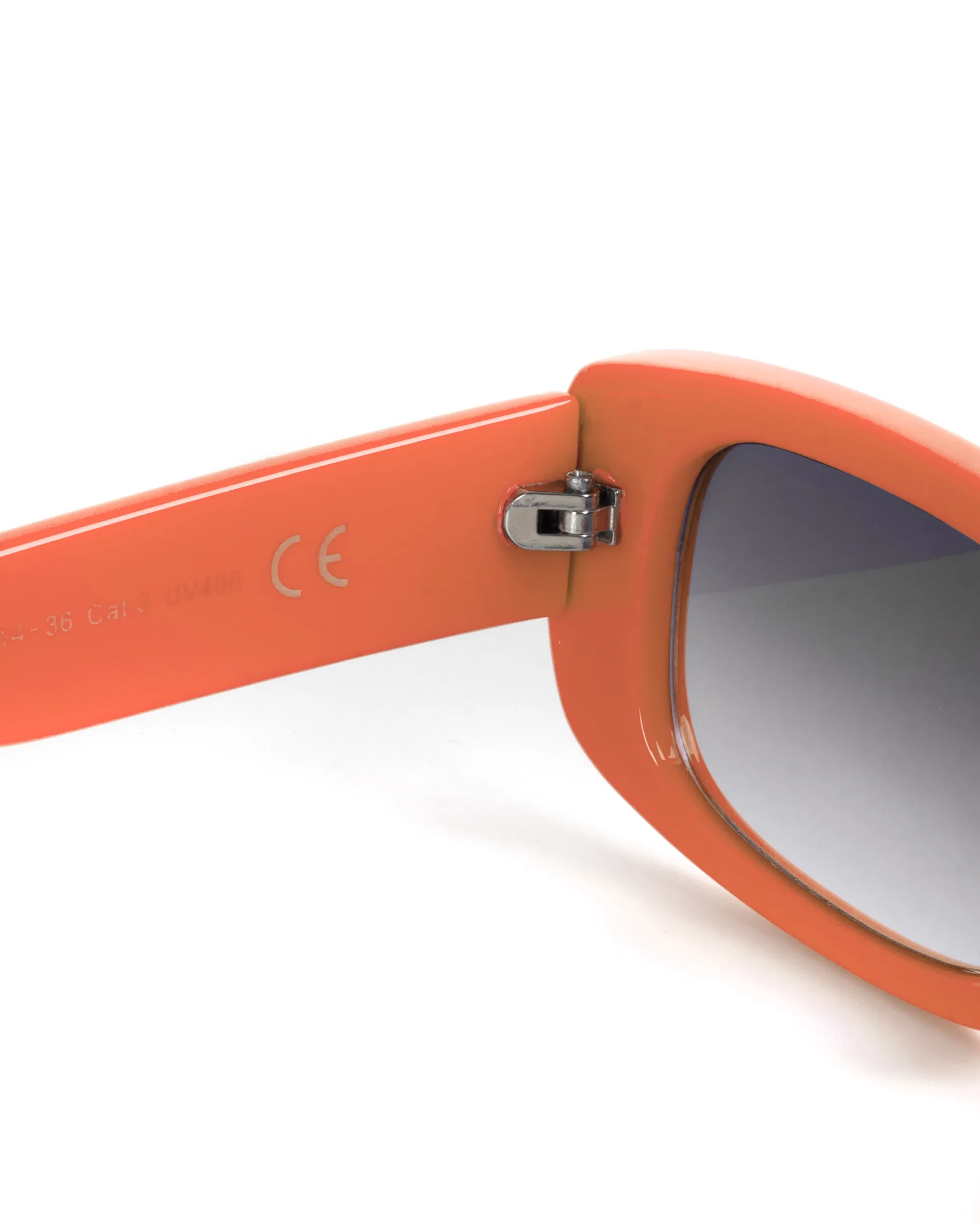 Occhiali da Sole Uomo Donna Unisex Casual Sunglasses Lenti Nero Squadrate Arancio GIOSAL-OC1064A