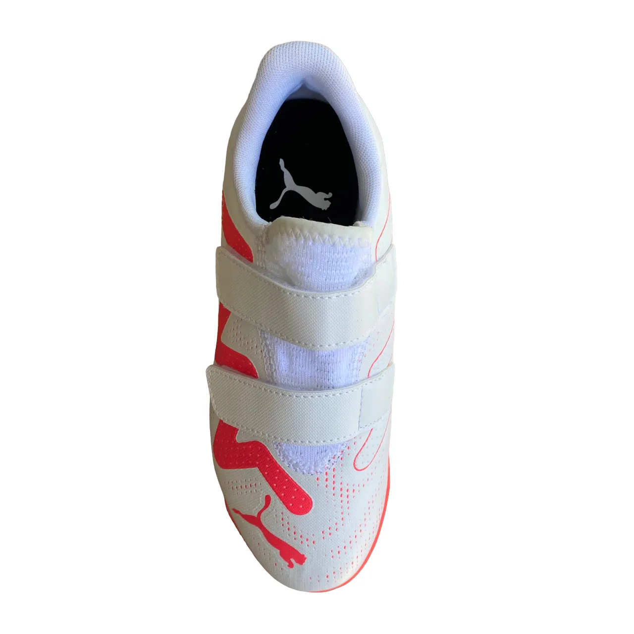 Puma boys' futsal shoe with strap Future Play TT V 107394-01 white-orchid