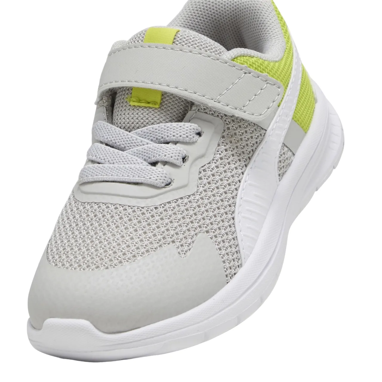 Puma scarpa sneakers da bambino Elolve Run Mesch 386240-10 grigio-bianco