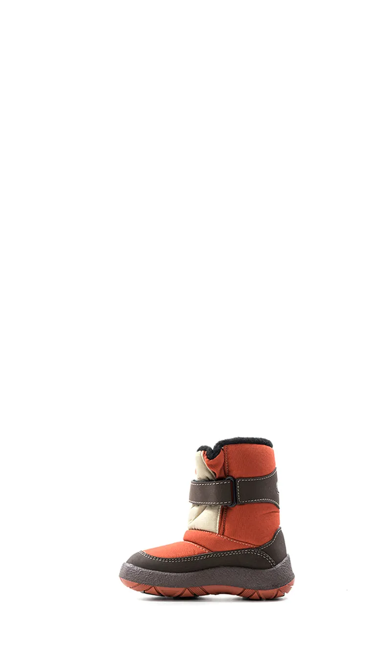 QUECHUA Boot bambino rosso/marrone in tessuto