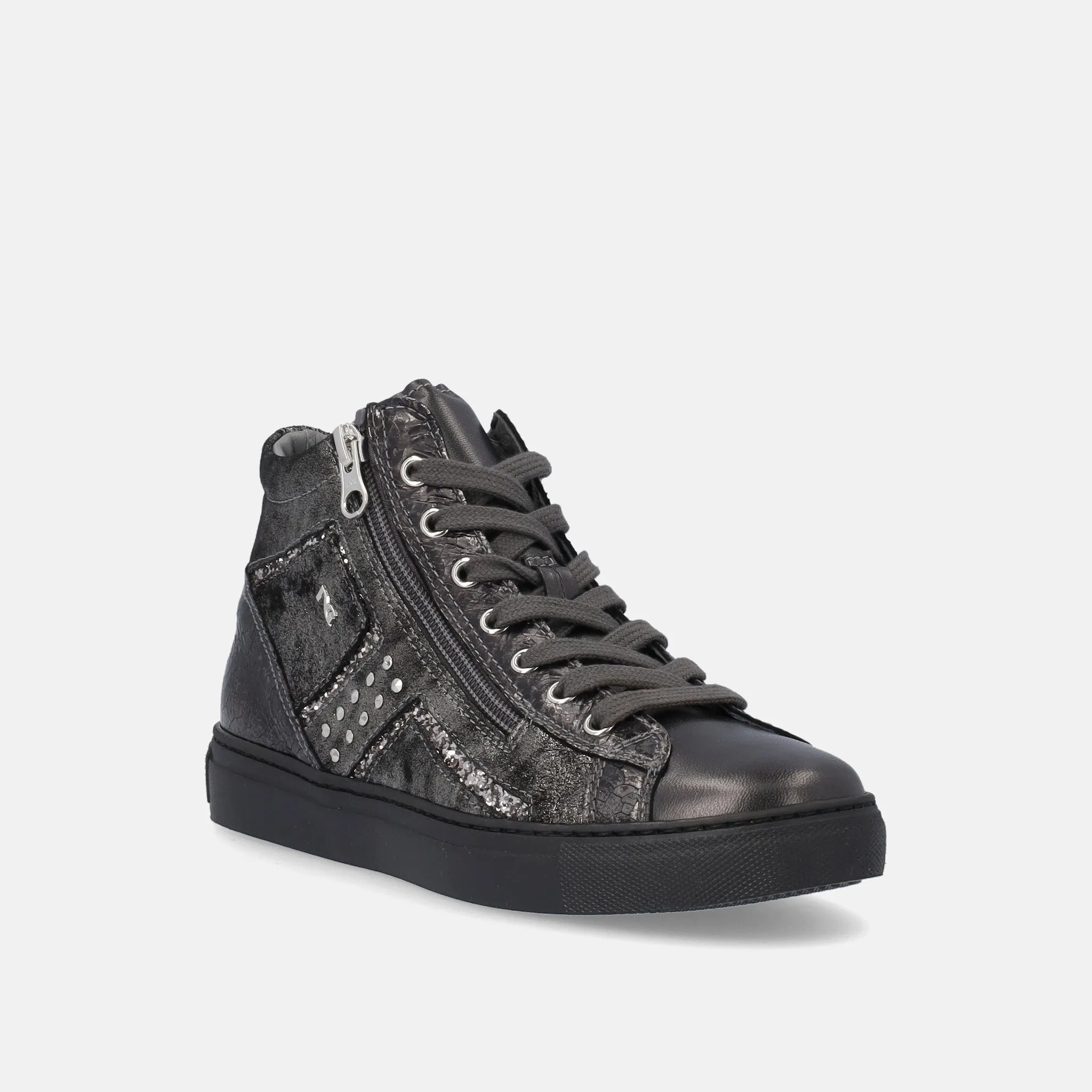 Sneakers basse donna Nero Giardini con strass